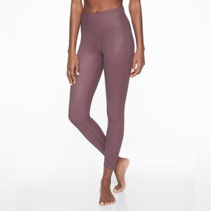 Athleta Women's M Leggings Mauve High Rise Shine Chaturanga